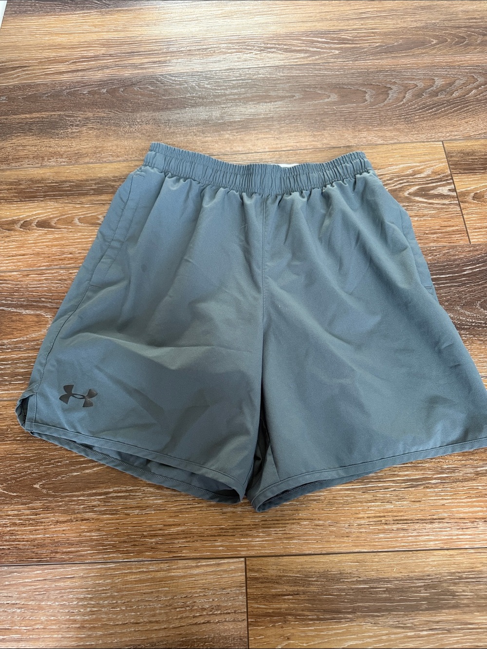 Under Armour Men's Grey Athletic Swim Trunks
